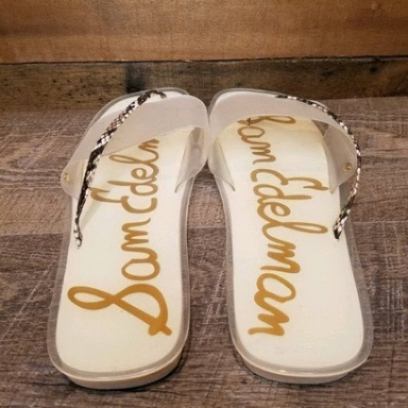 NEW Sam Edelman Luciana Semi-Opaque Slide Sandals - Picture 7 of 8